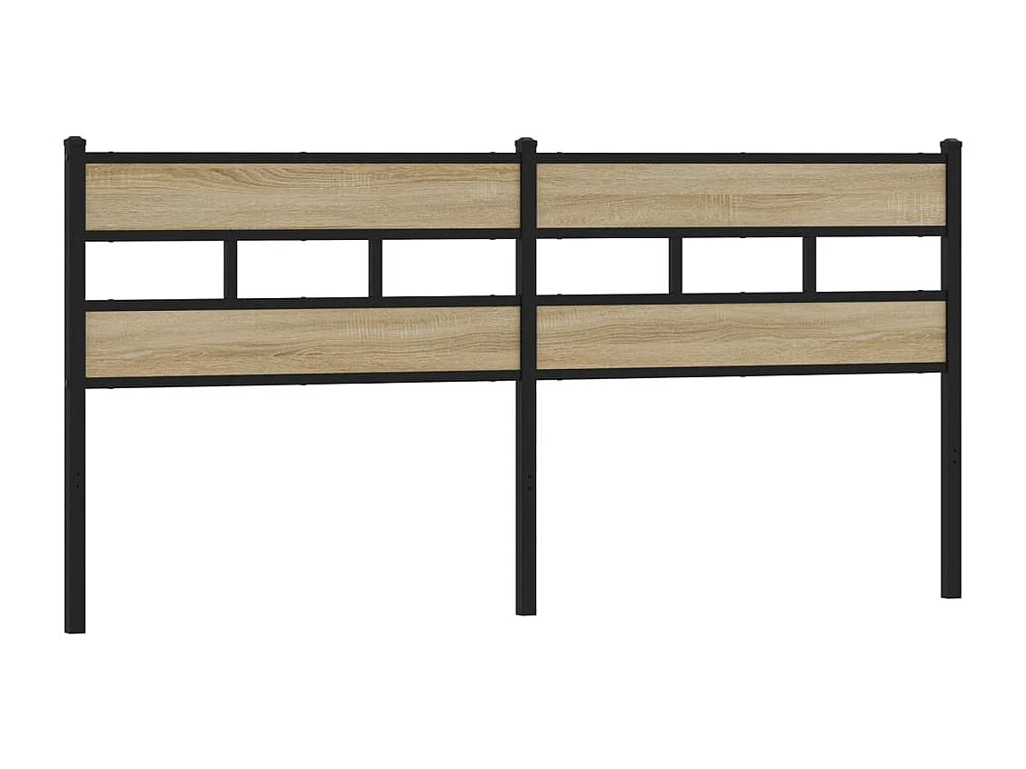Cabeceira de cama 200cm derivados madeira/ferro carvalho sonoma