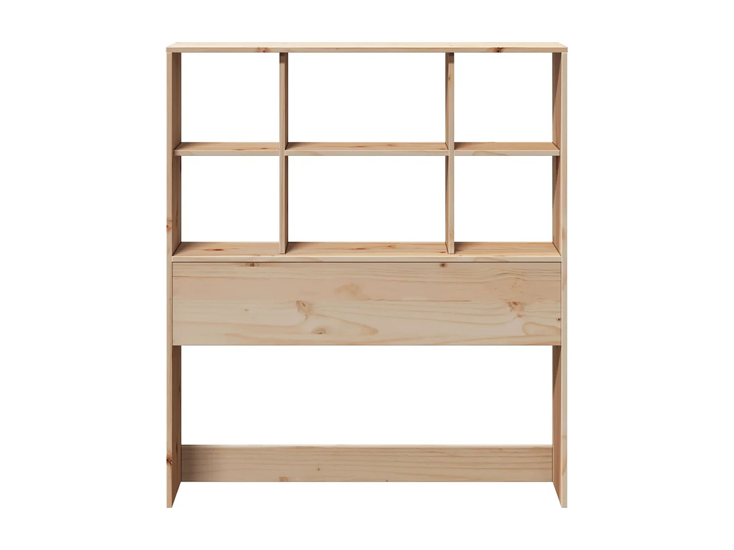 Tête de lit avec rangement 90 cm bois massif de pin