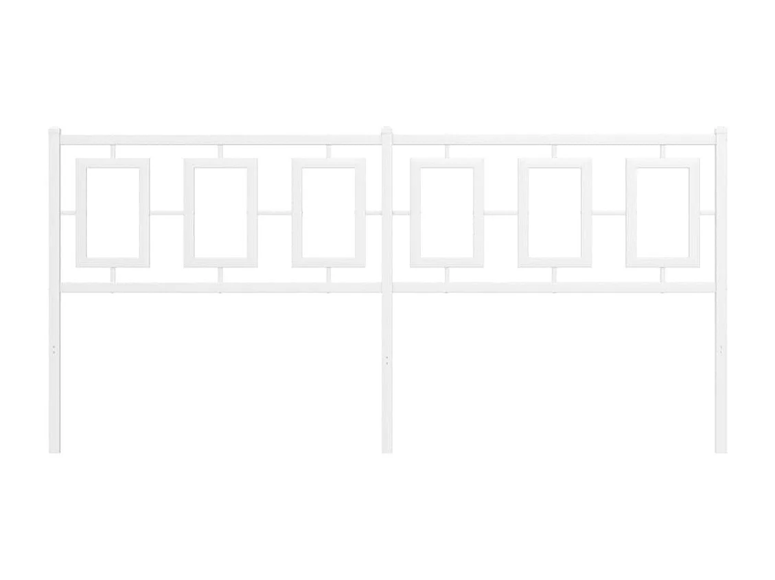 Cabeceira de cama 180 cm metal branco
