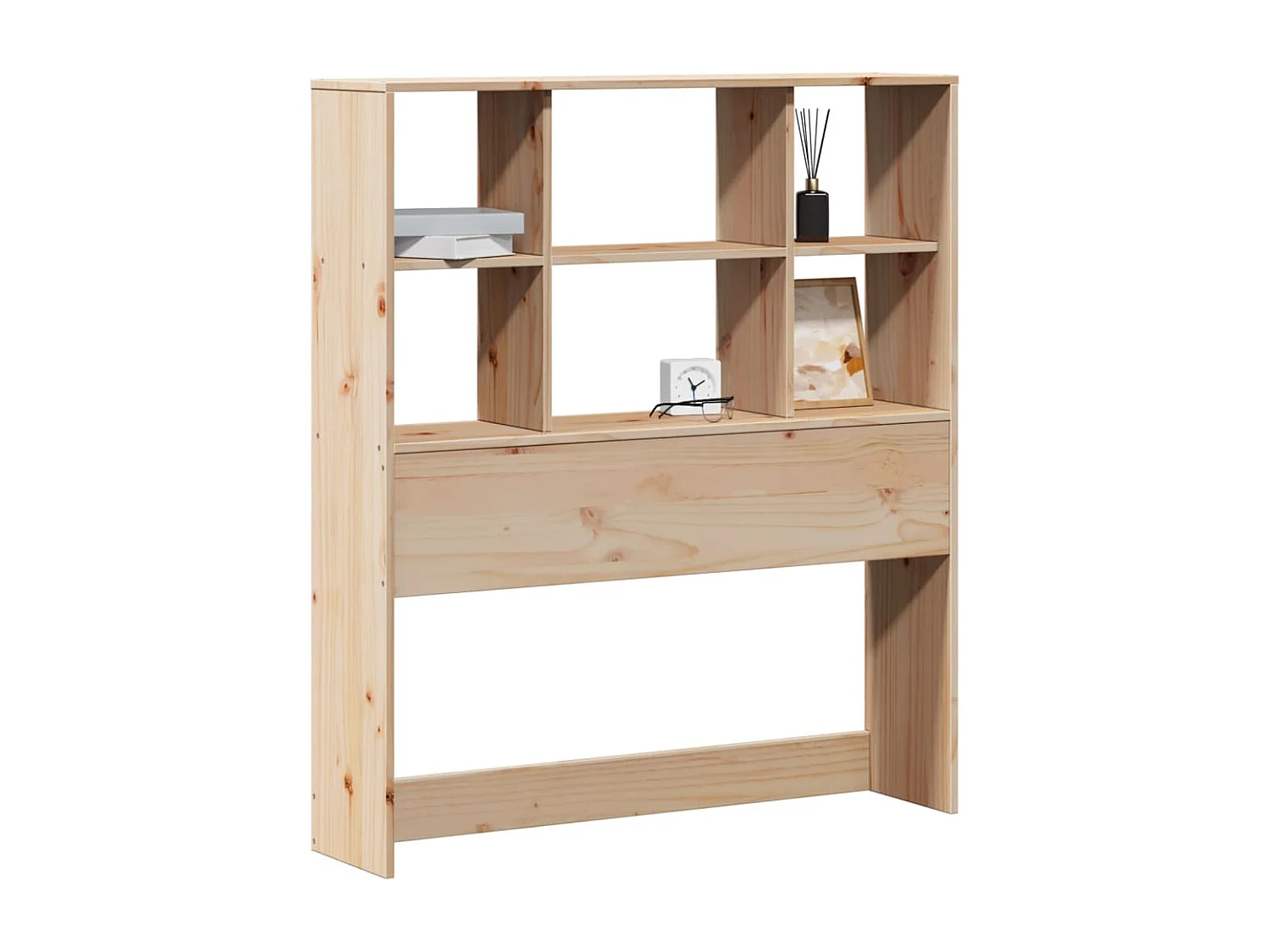 Kopfteil mit Stauraum 100 cm Massivholz Kiefer