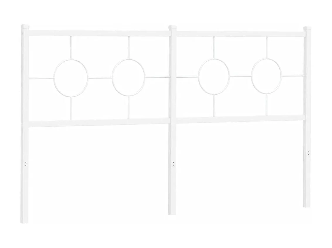 Cabecero de metal blanco 150 cm