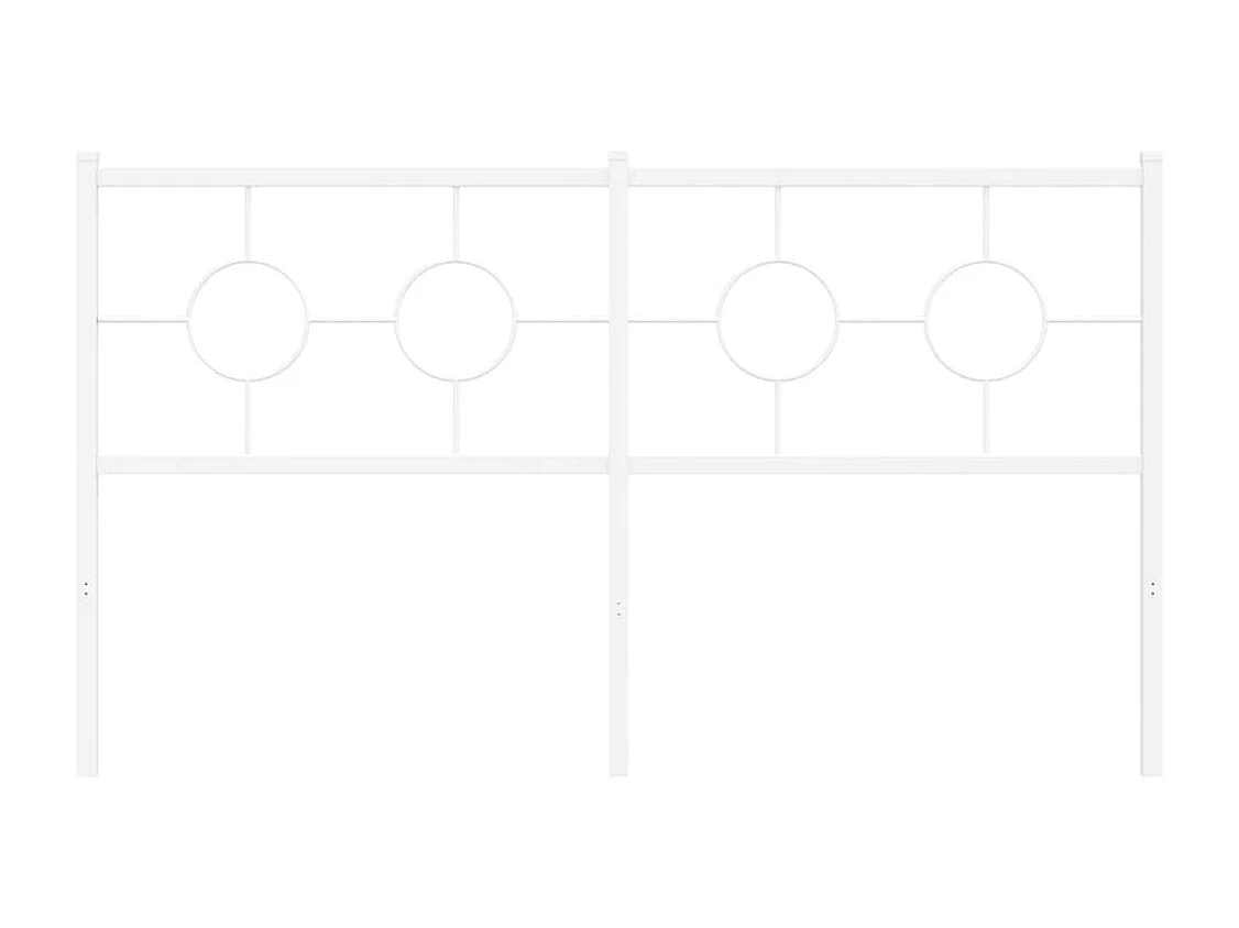 Cabecero de metal blanco 150 cm