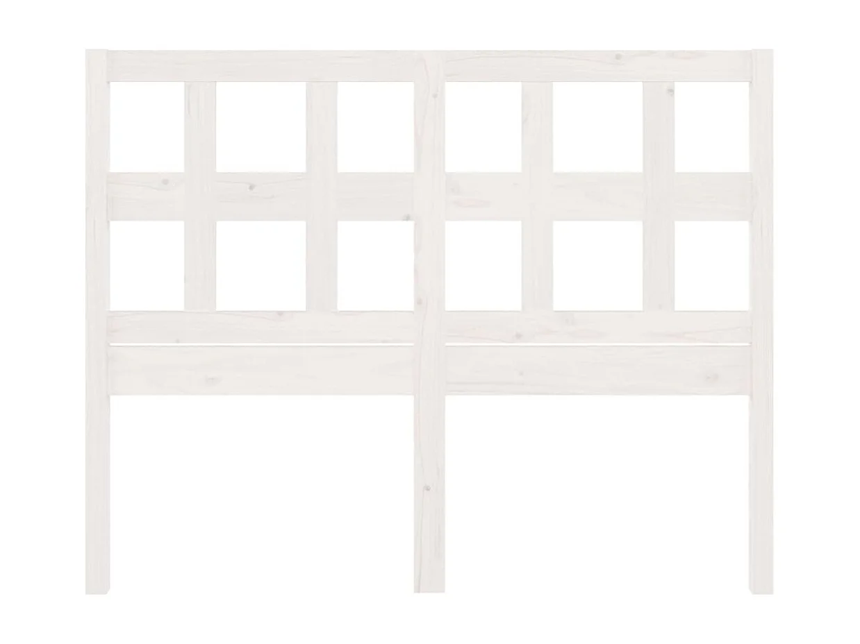 Kopfteil Weiß 155,5x4x100 cm Massivholz Kiefer