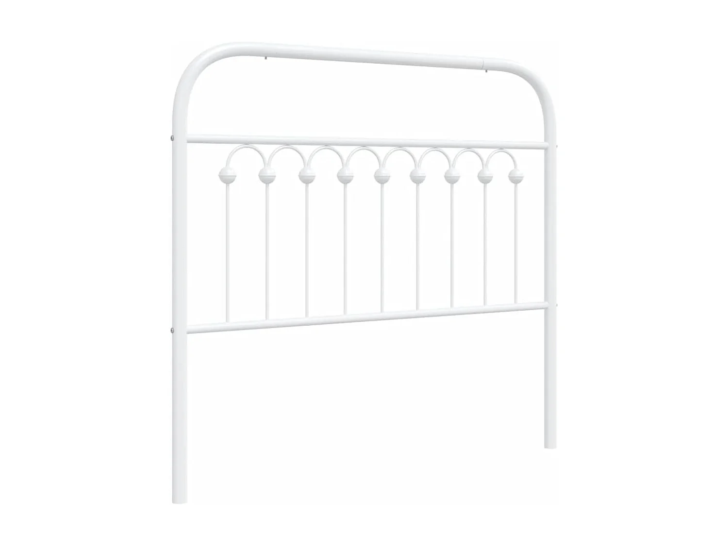 Cabeceira de cama 100 cm metal branco