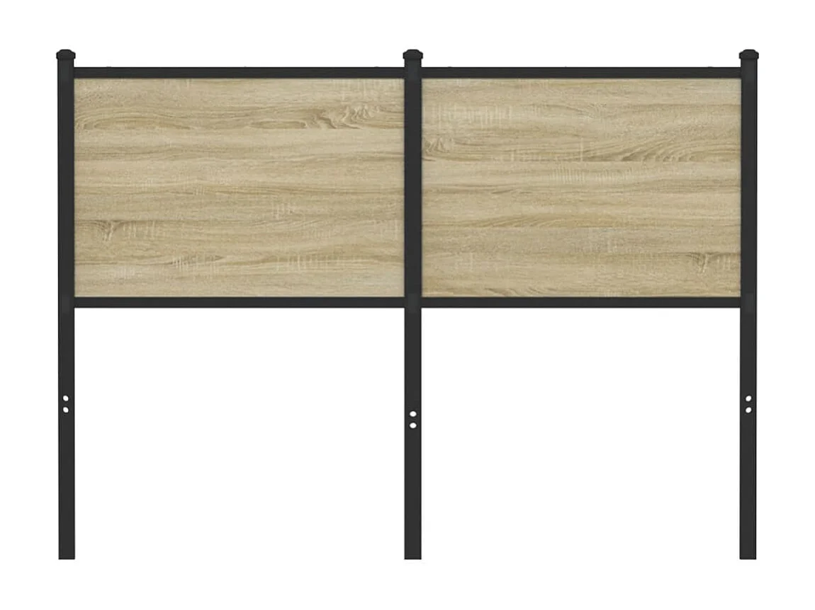 Kopfteil Sonoma-Eiche 120 cm Holzwerkstoff und Stahl