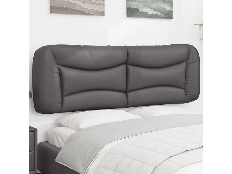Cuscino Testiera Grigio 160 cm in Similpelle