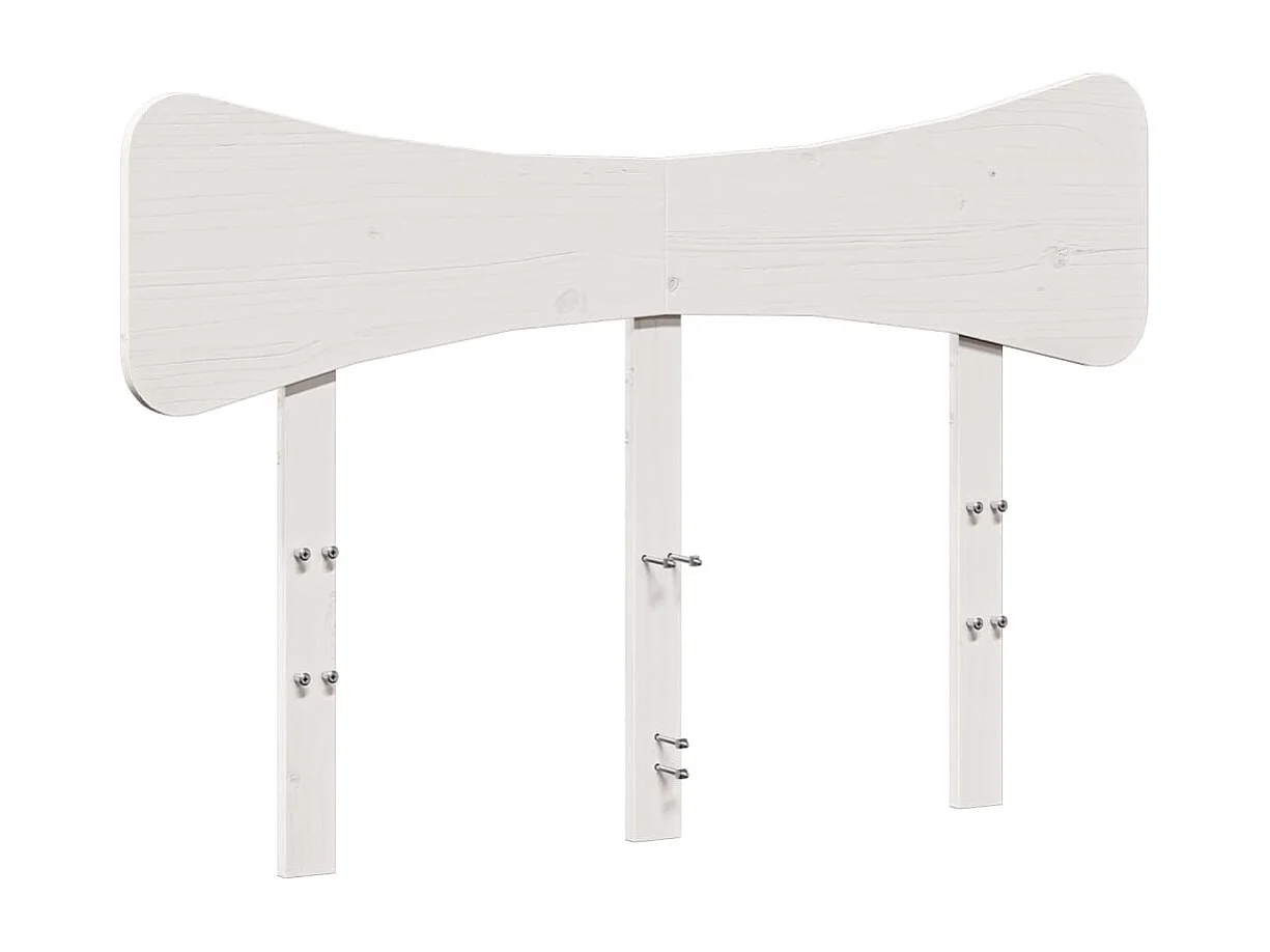 Tête de lit blanc 120 cm bois massif de pin