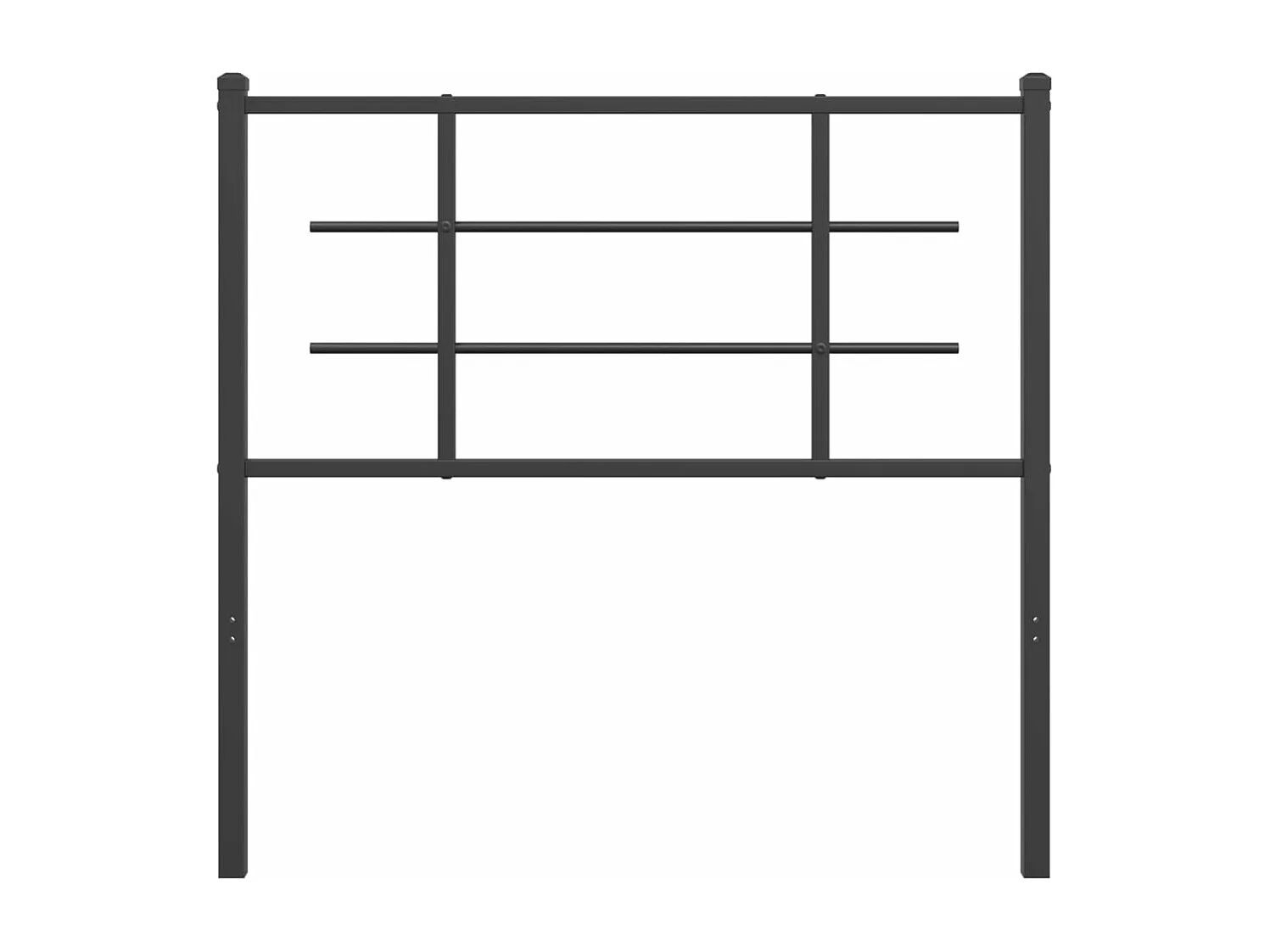 Tête de lit métal noir 90 cm