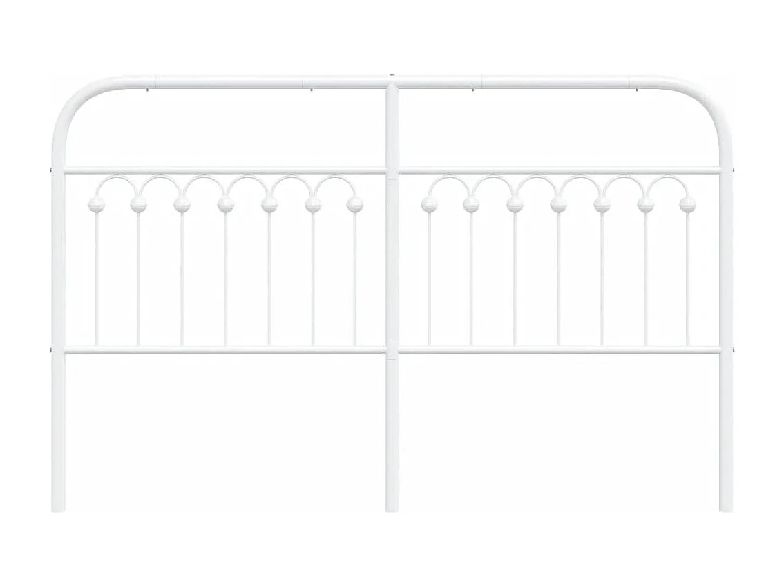 Tête de lit métal blanc 150 cm