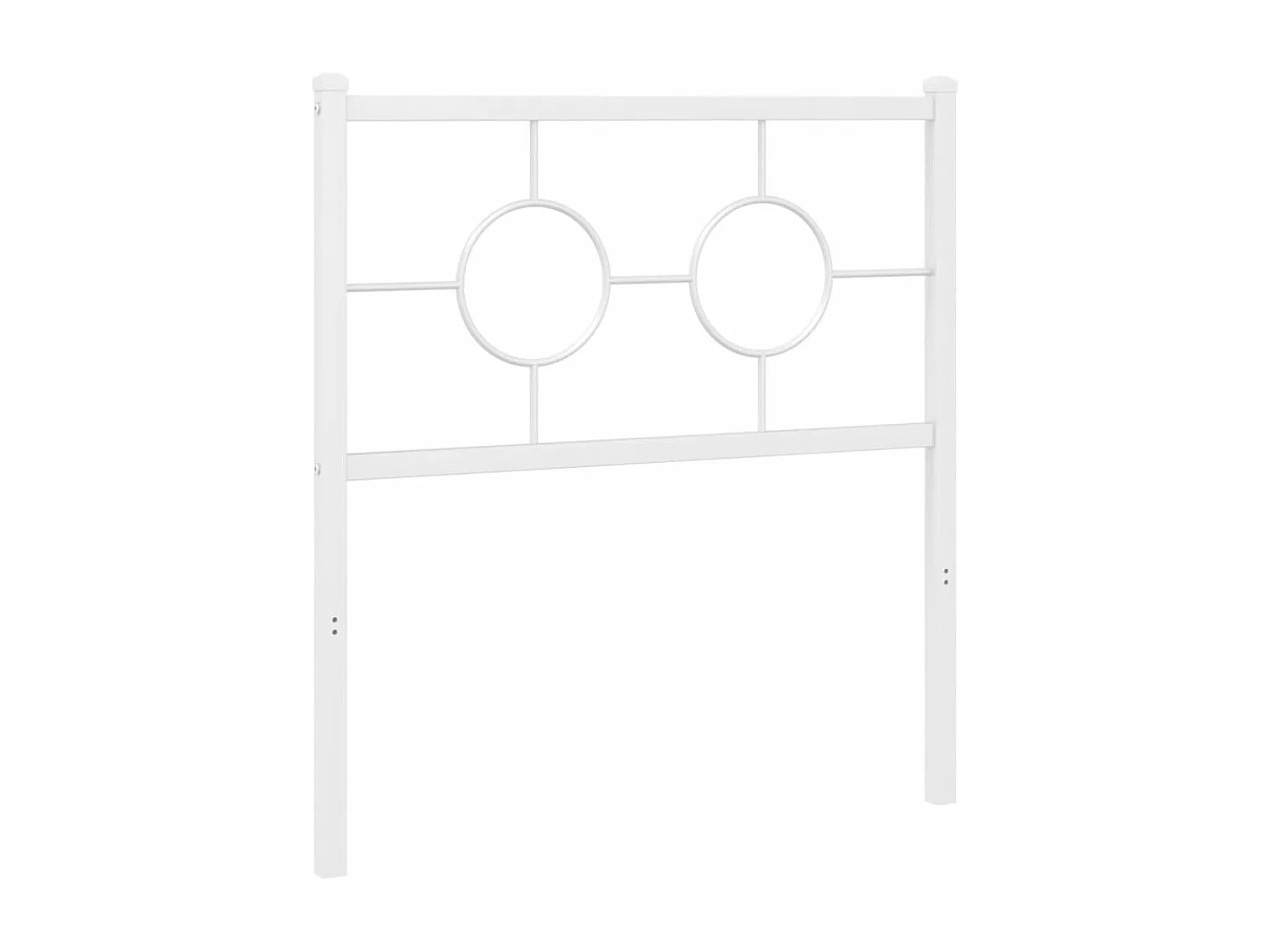 Hoofdbord 80 cm metaal wit