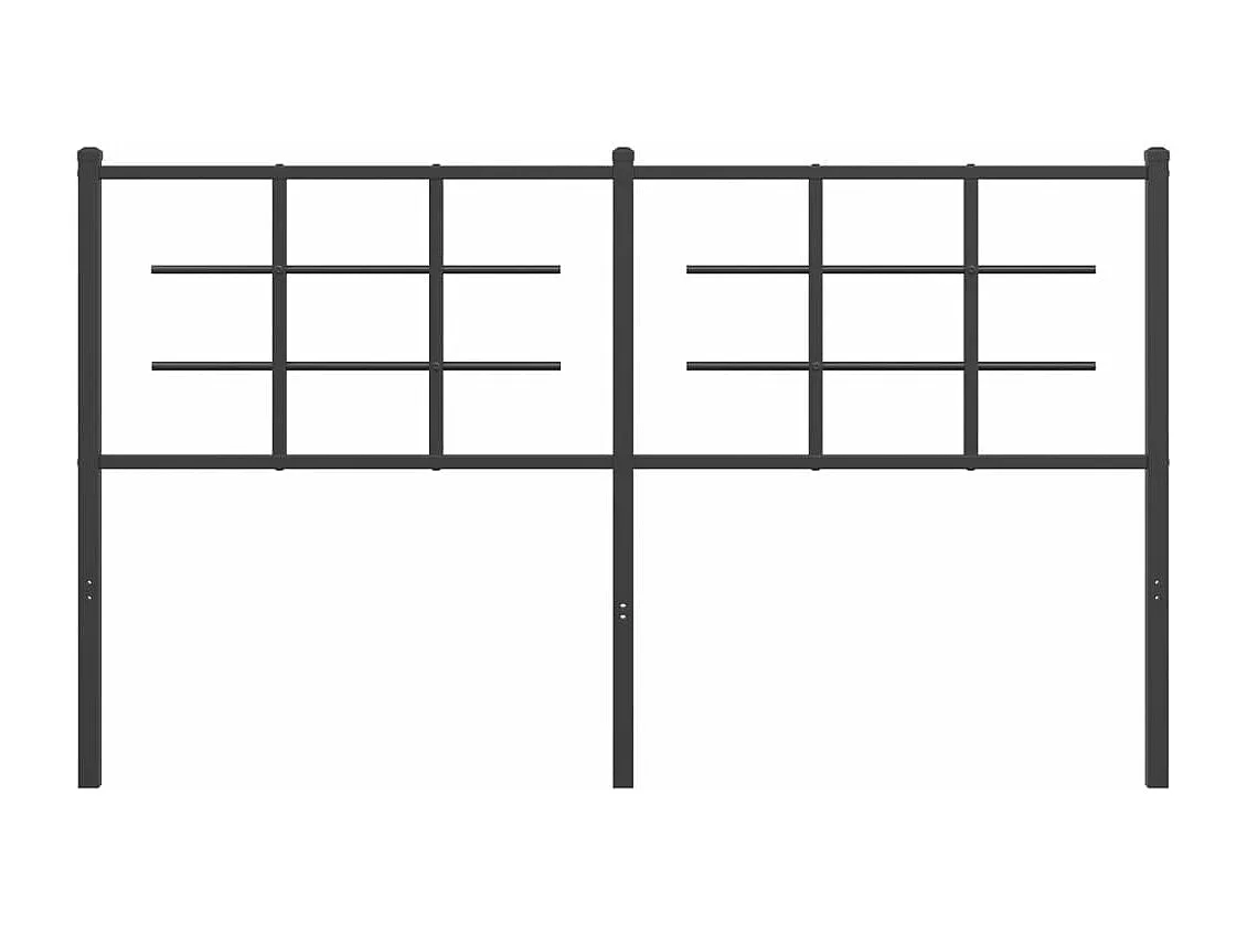 Tête de lit métal noir 160 cm