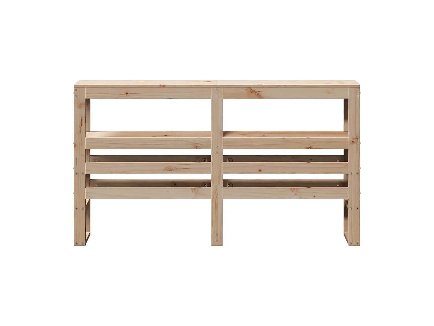 Tête de lit avec étagères 150 cm bois massif de pin