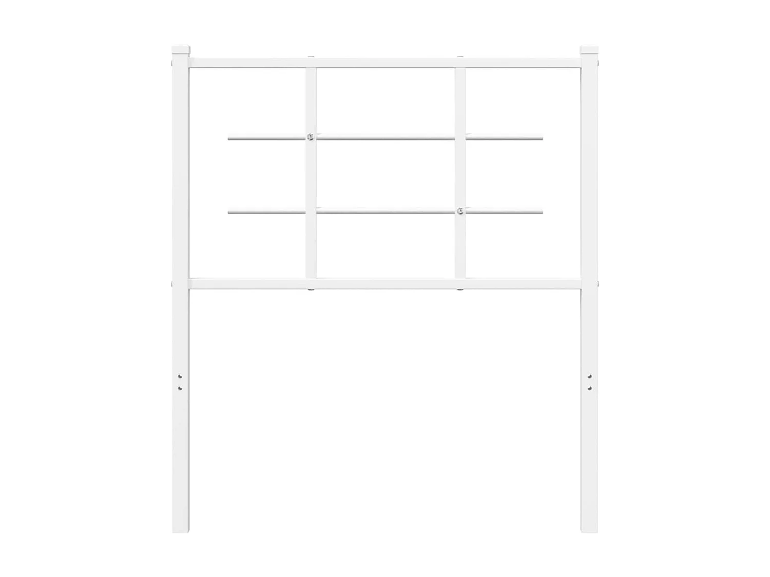 Tête de lit métal blanc 80 cm
