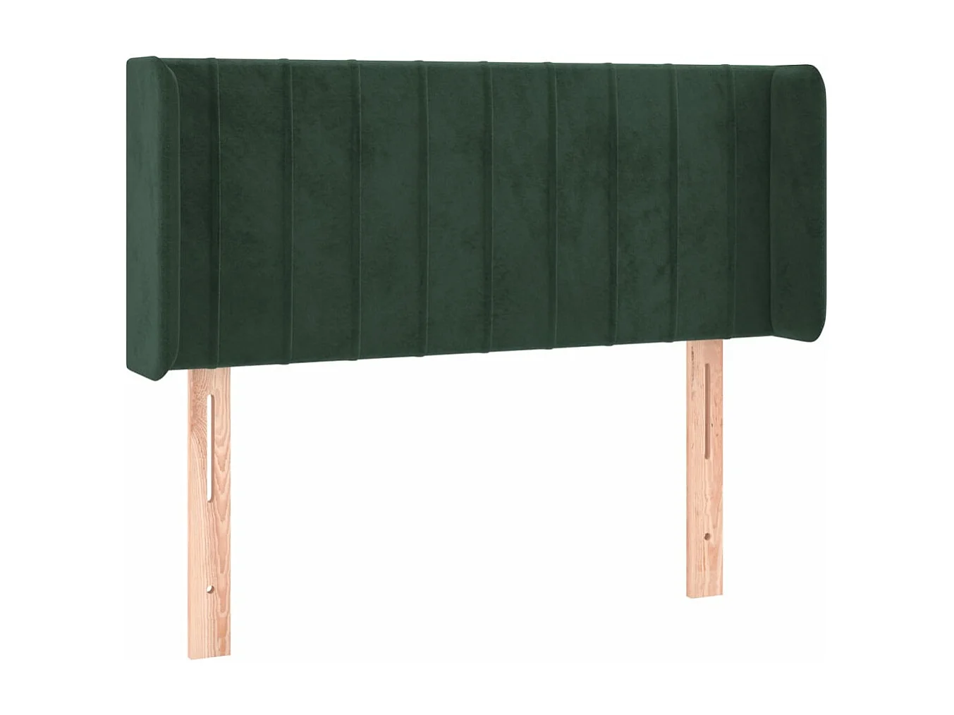 Testiera ad Orecchio Verde Scuro 103x16x78/88 cm in Velluto