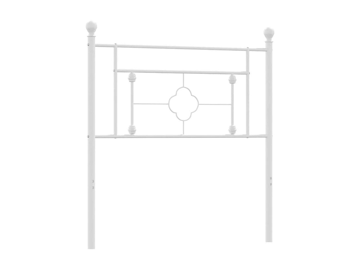 Cabeceira de cama 100 cm metal branco