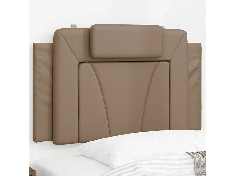 Coussin de tête de lit cappuccino 80 cm similicuir