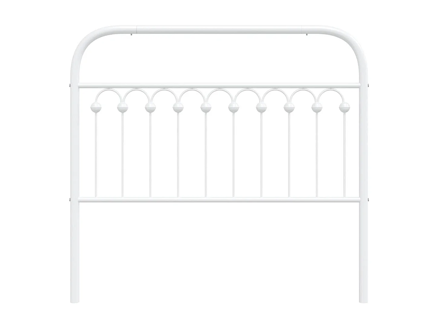 Tête de lit métal blanc 100 cm