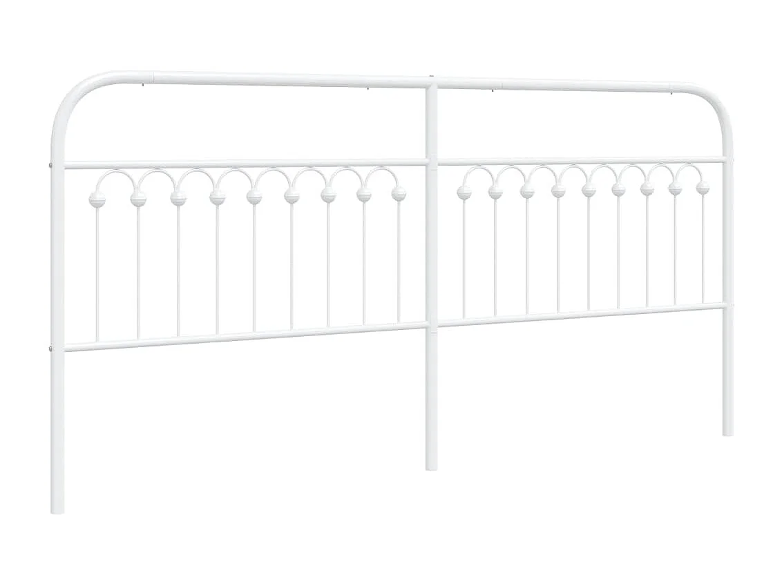 Cabeceira de cama 200 cm metal branco