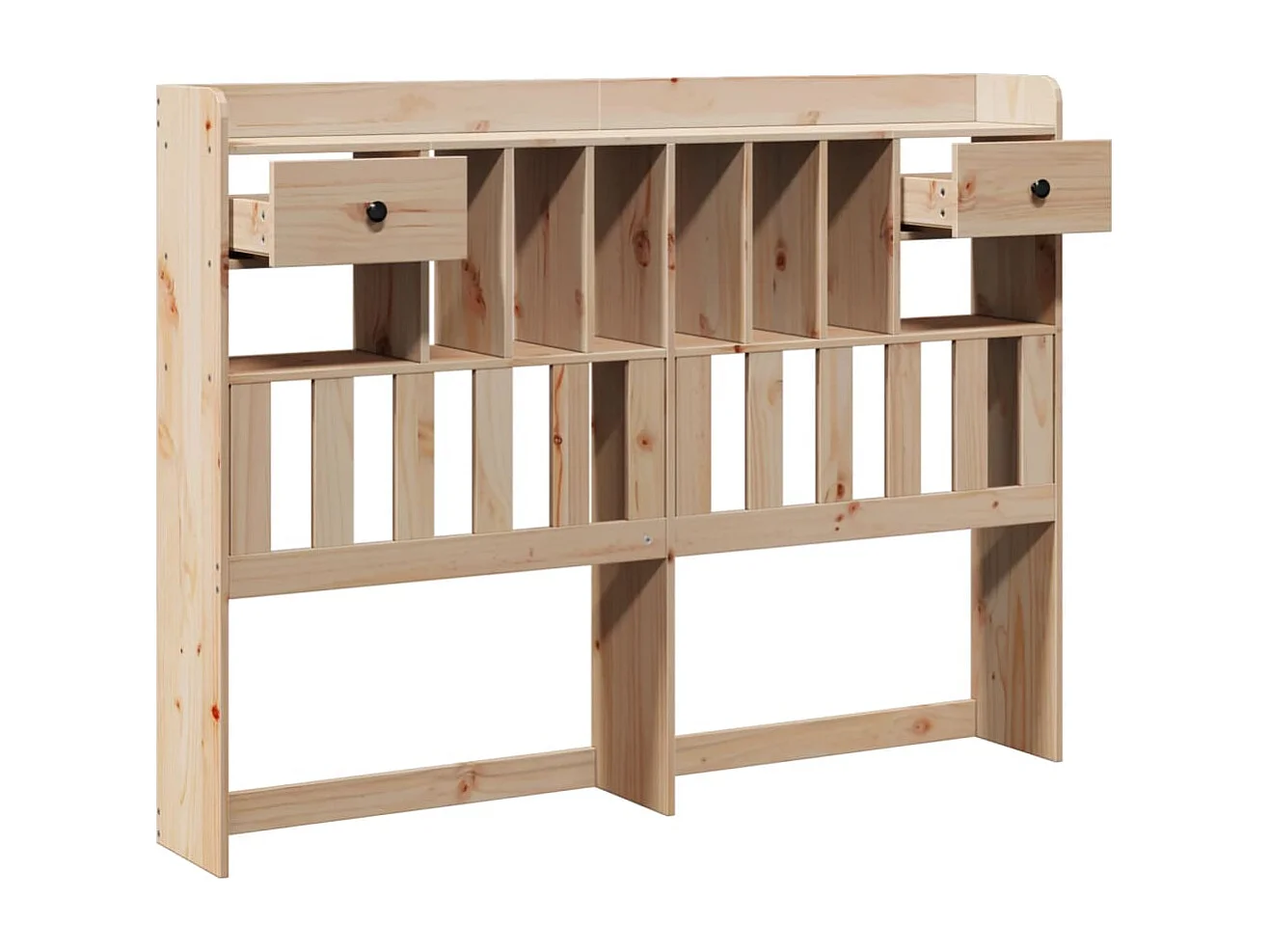 Tête de lit avec rangement 140 cm bois massif de pin