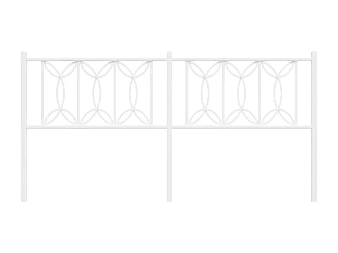 Cabecero de metal blanco 180 cm