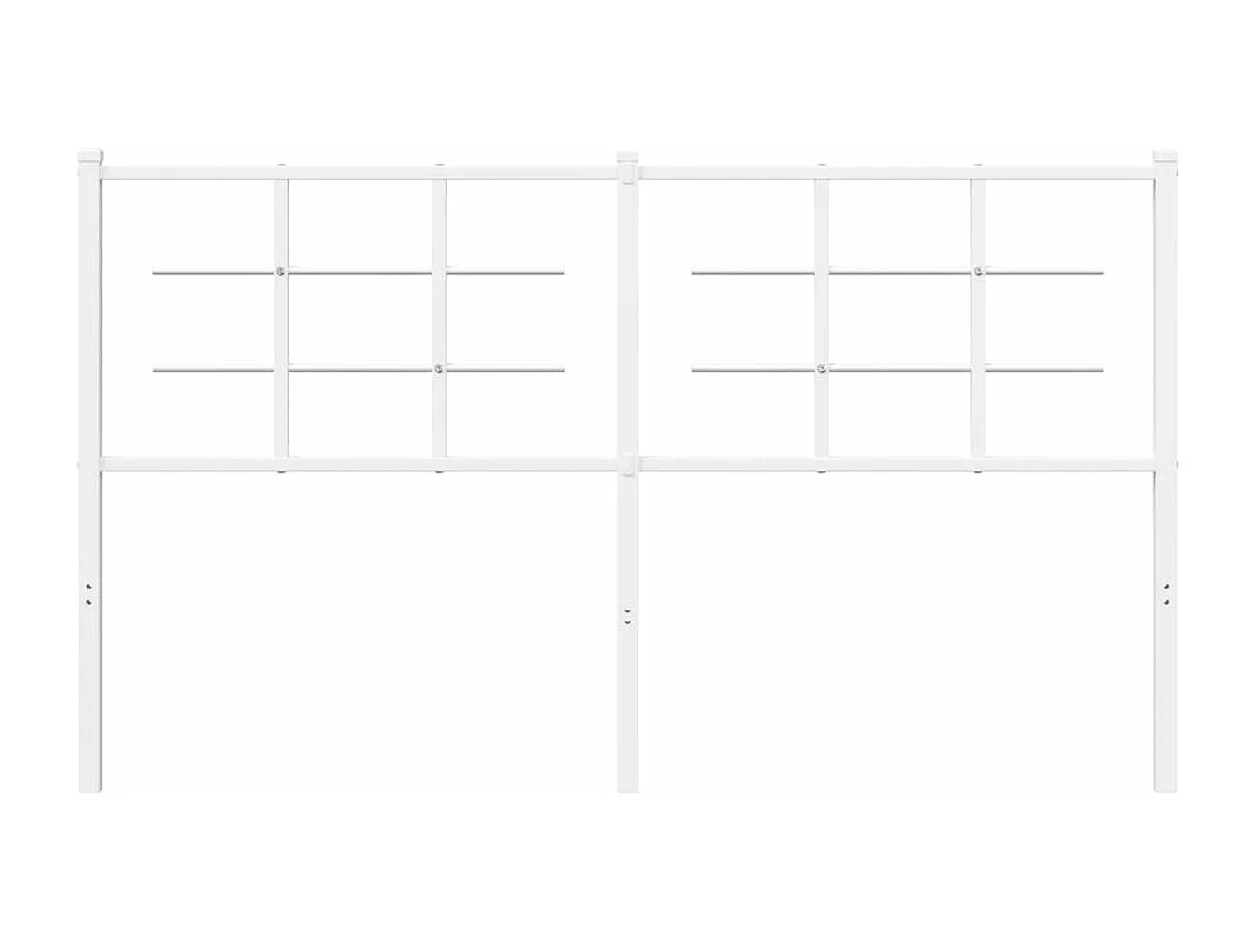 Tête de lit métal blanc 150 cm