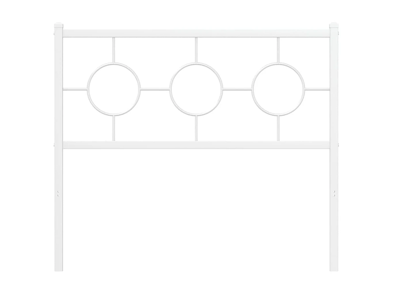 Cabeceira de cama 100 cm metal branco