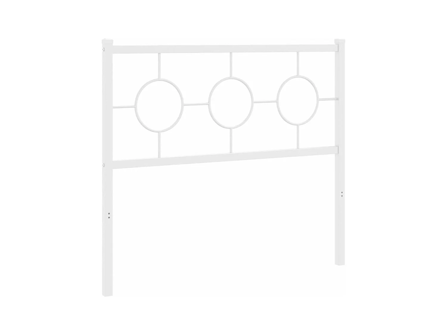 Tête de lit métal blanc 100 cm