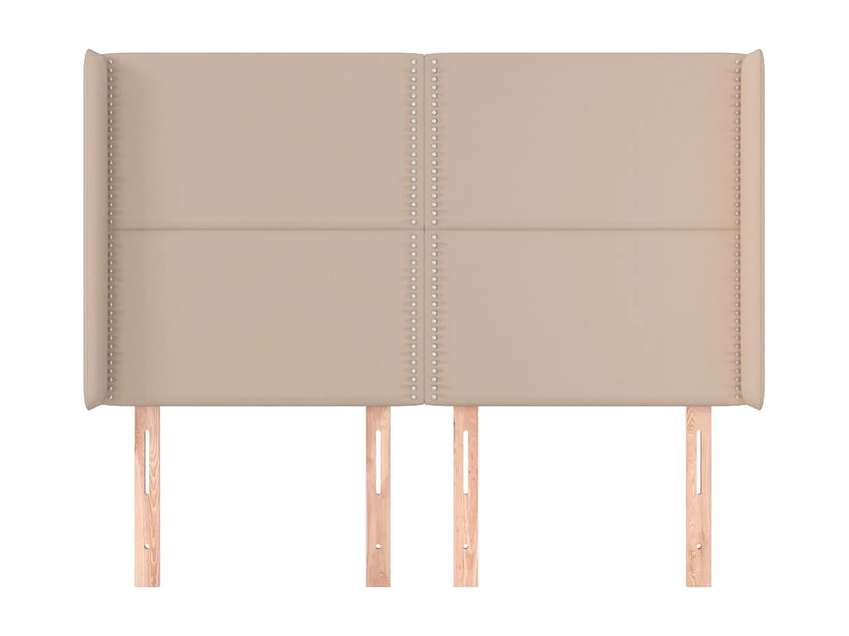 Tête de lit avec oreilles Cappuccino 147x16x118/128 cm