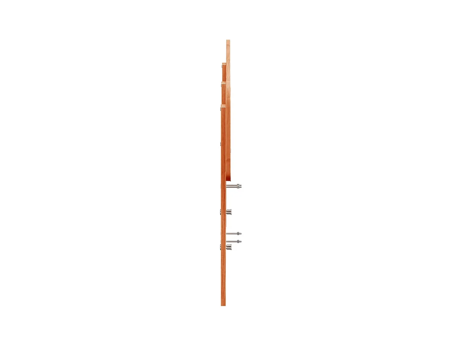 Kopfteil Wachsbraun 150 cm Massivholz Kiefer