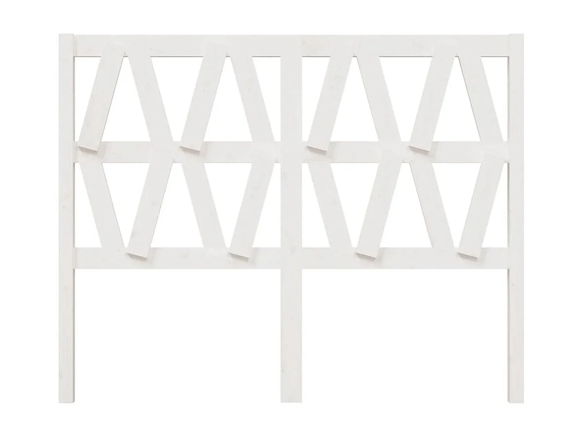 Tête de lit Blanc 156x4x100 cm Bois massif de pin