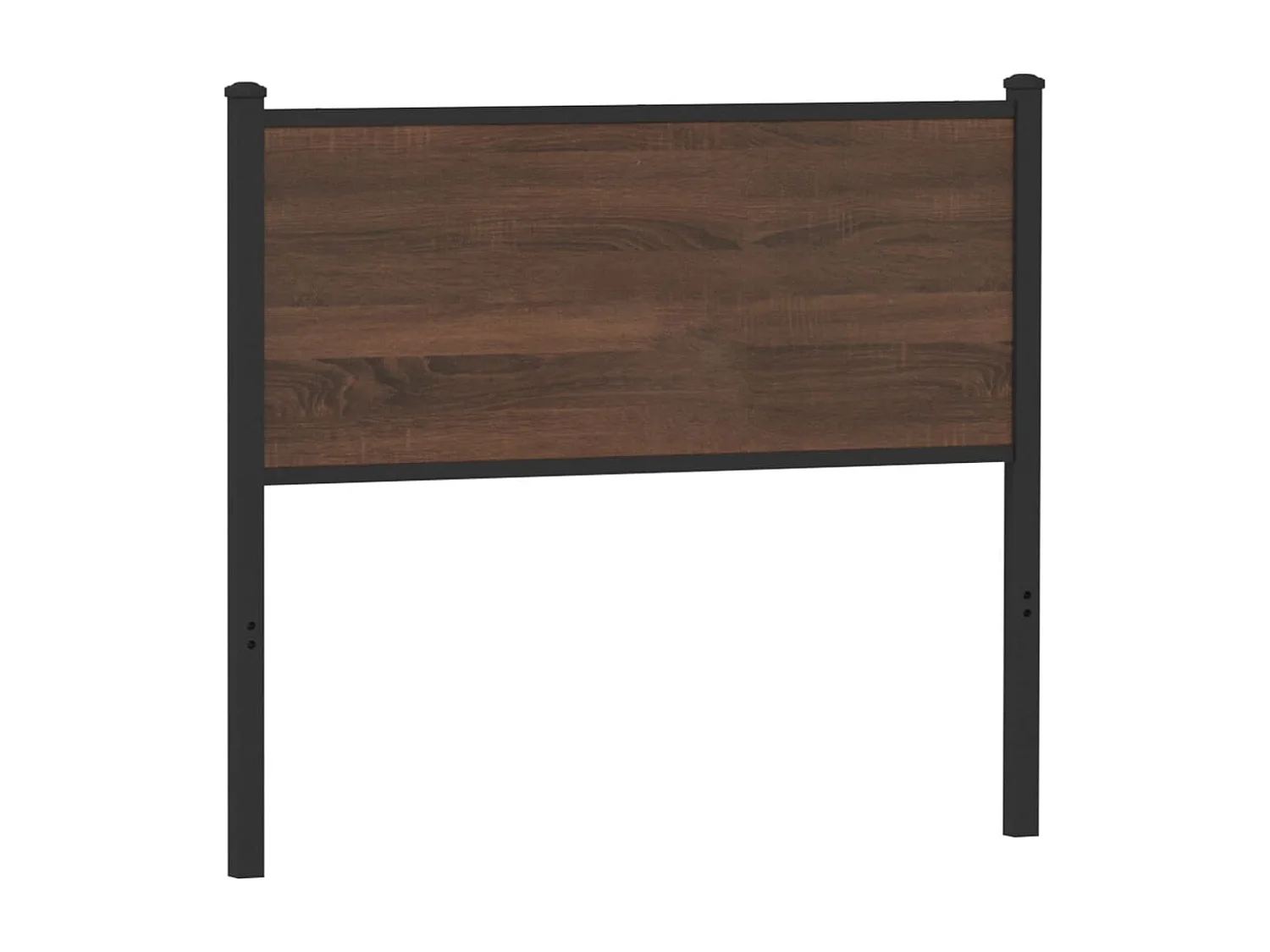 Testiera Rovere Marrone 107 cm in Legno Multistrato e Acciaio