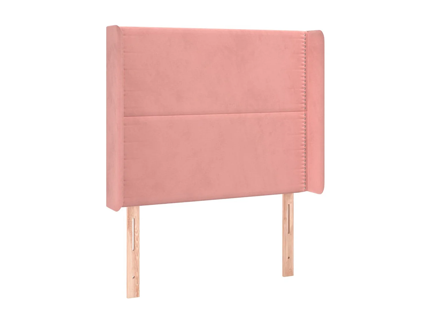 Tête de lit avec oreilles Rose 103x16x118/128 cm Velours