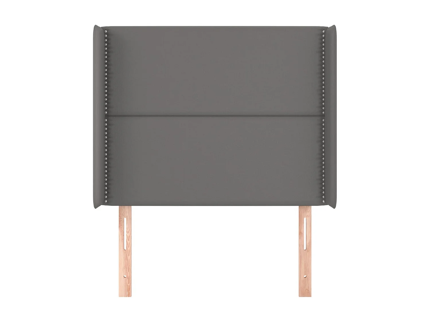 Tête de lit avec oreilles Gris 103x16x118/128 cm Similicuir