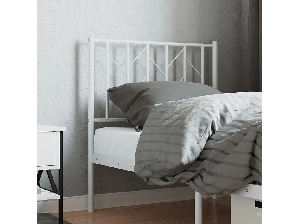 Kopfteil Metall Weiß 75 cm