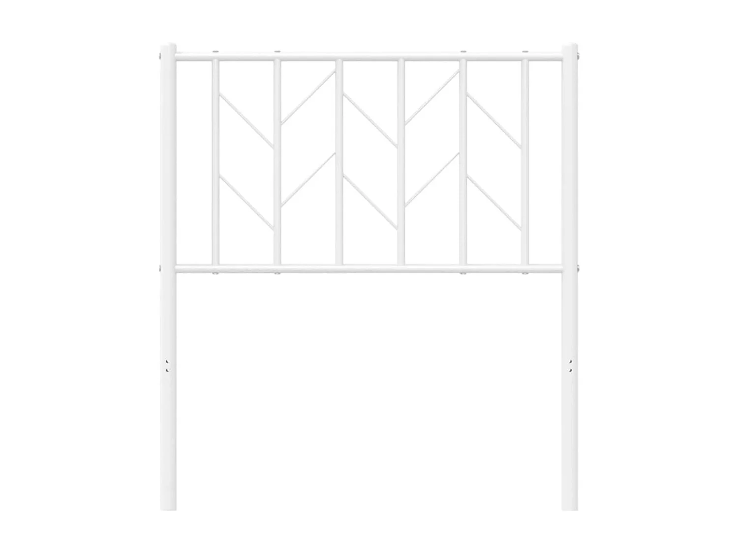 Tête de lit métal blanc 75 cm
