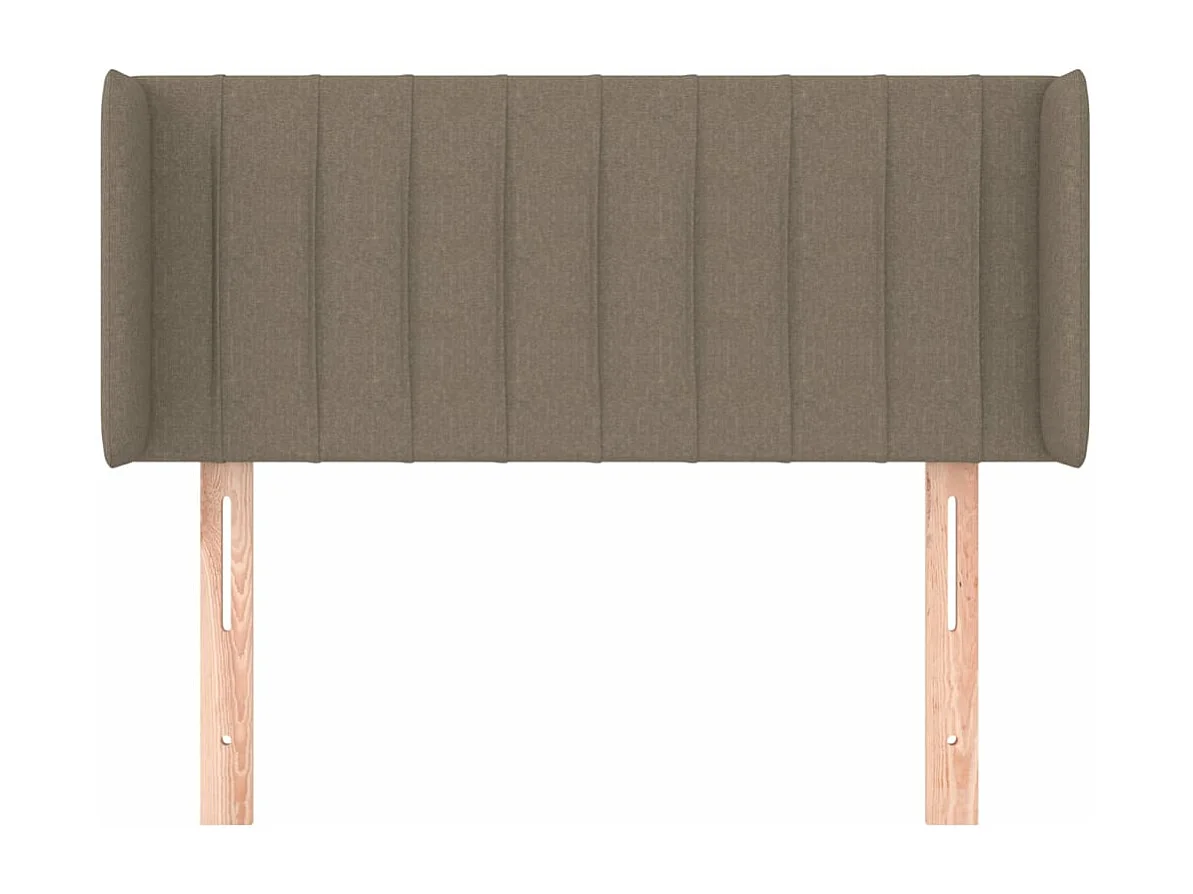 Tête de lit avec oreilles Taupe 93x16x78/88 cm Tissu