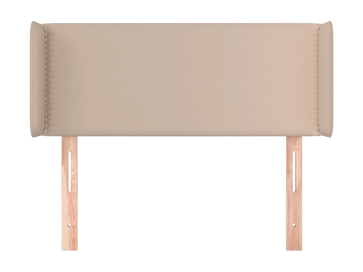 Cabeceira cama abas couro artificial 83x16x78/88 cm cappuccino