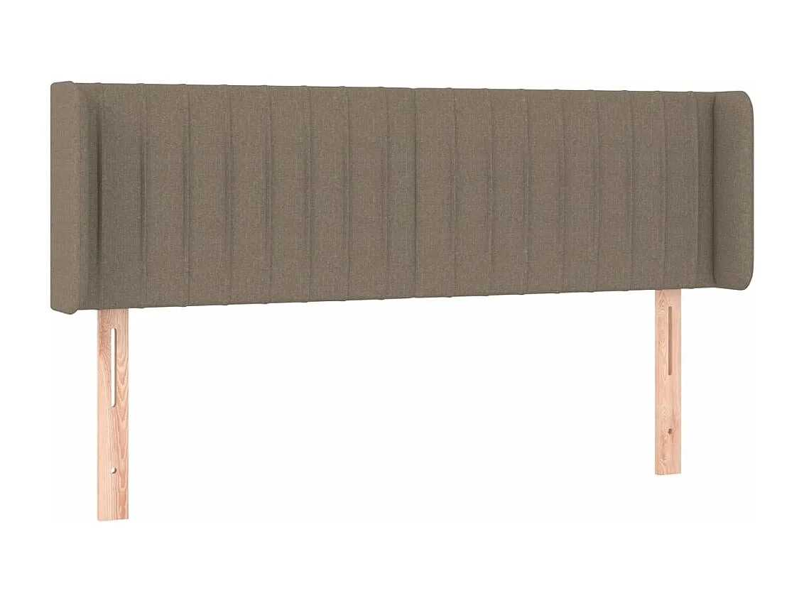 Tête de lit avec oreilles Taupe 147x16x78/88 cm Tissu