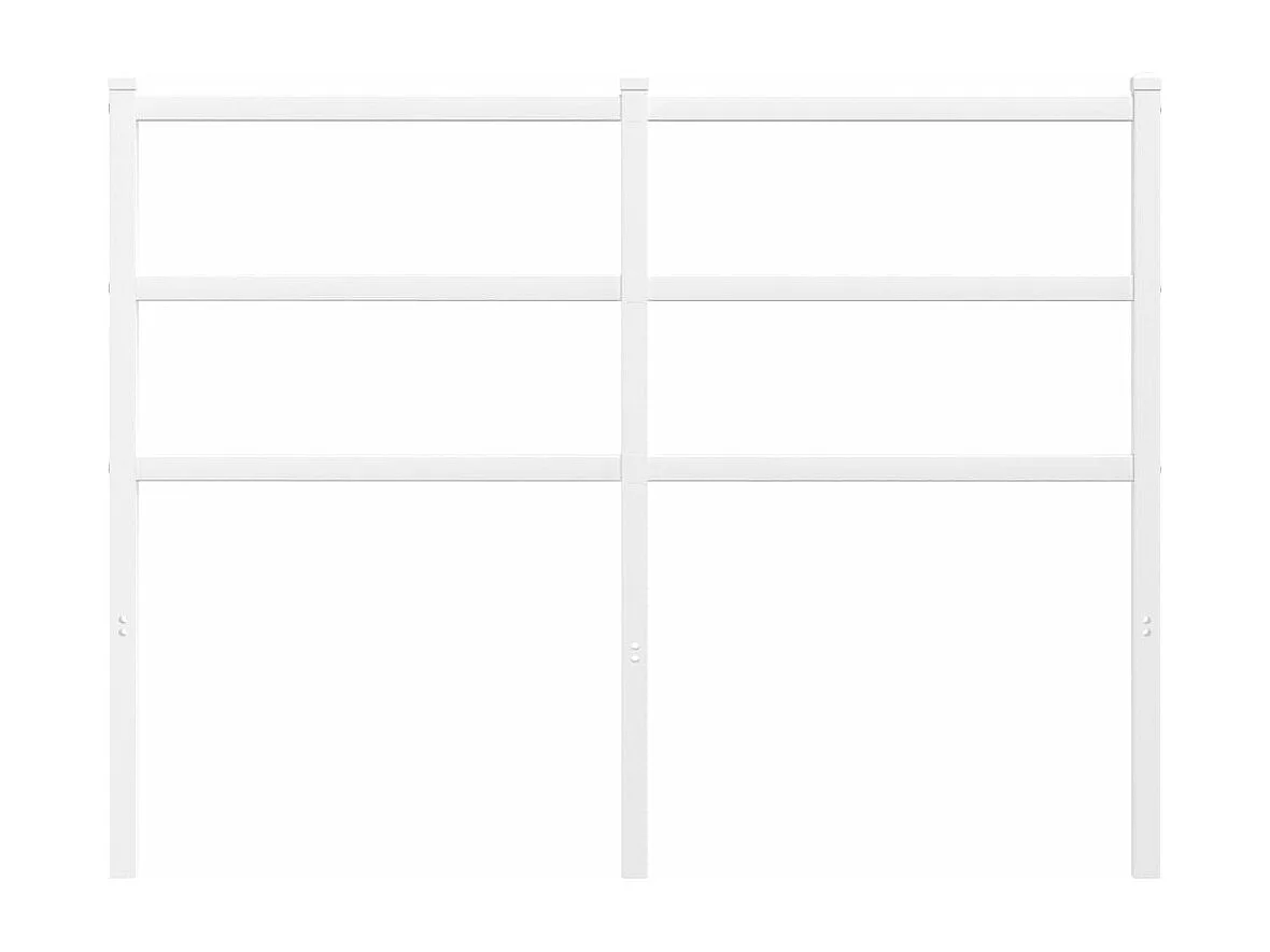 Tête de lit métal blanc 120 cm