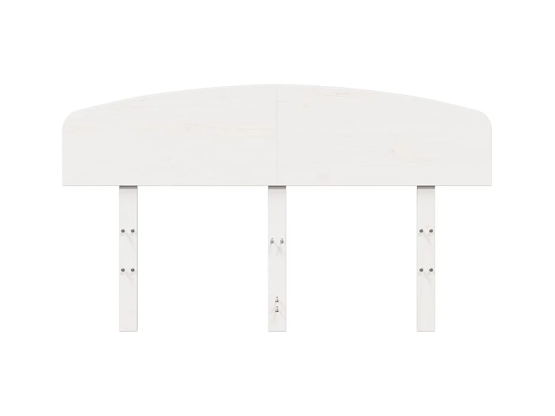 Tête de lit blanc 135 cm bois massif de pin