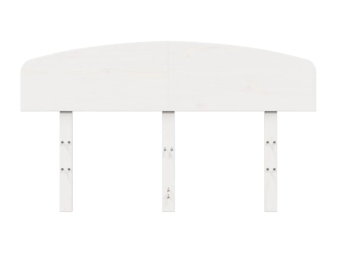 Tête de lit blanc 135 cm bois massif de pin