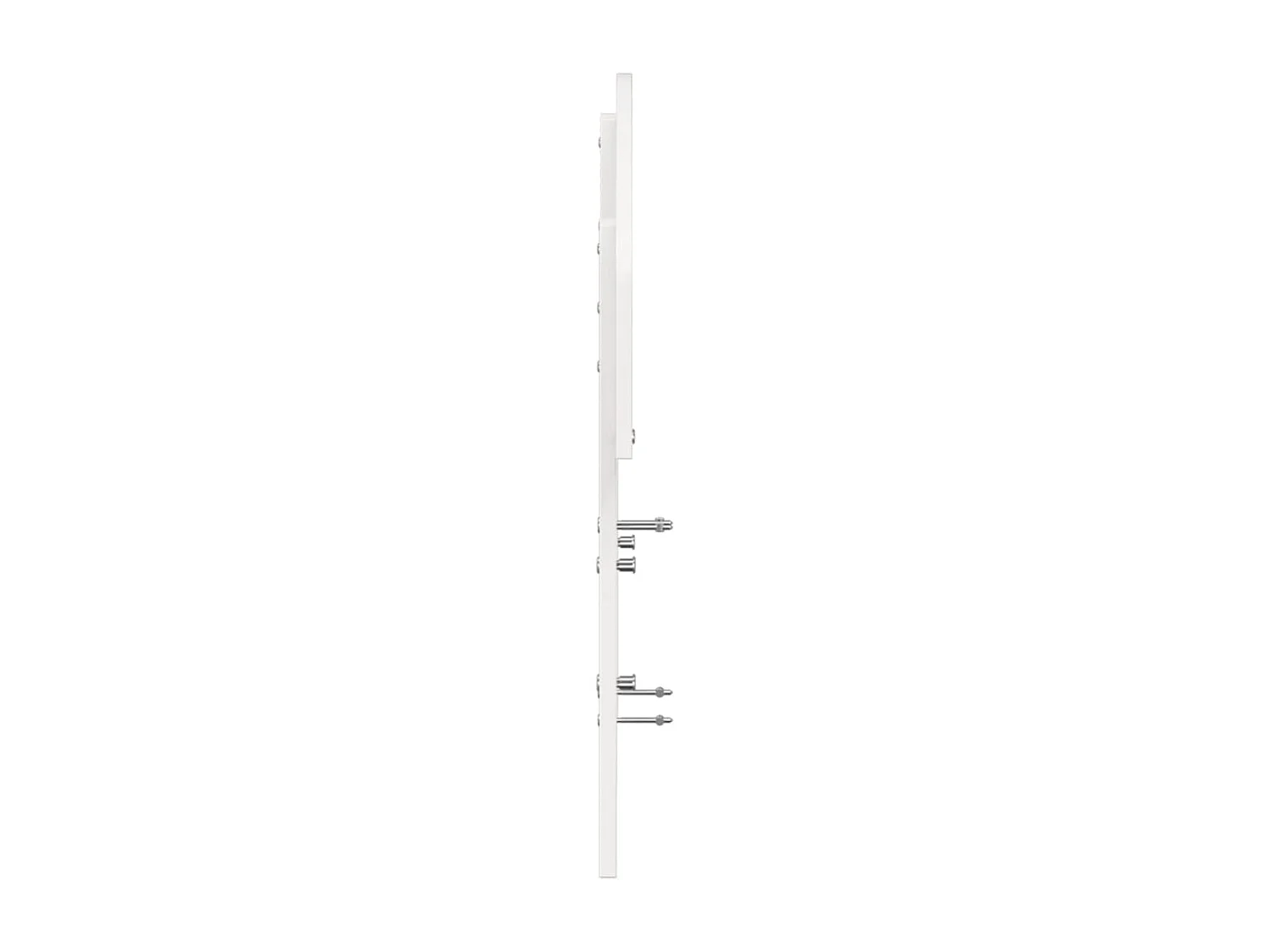 Tête de lit blanc 135 cm bois massif de pin