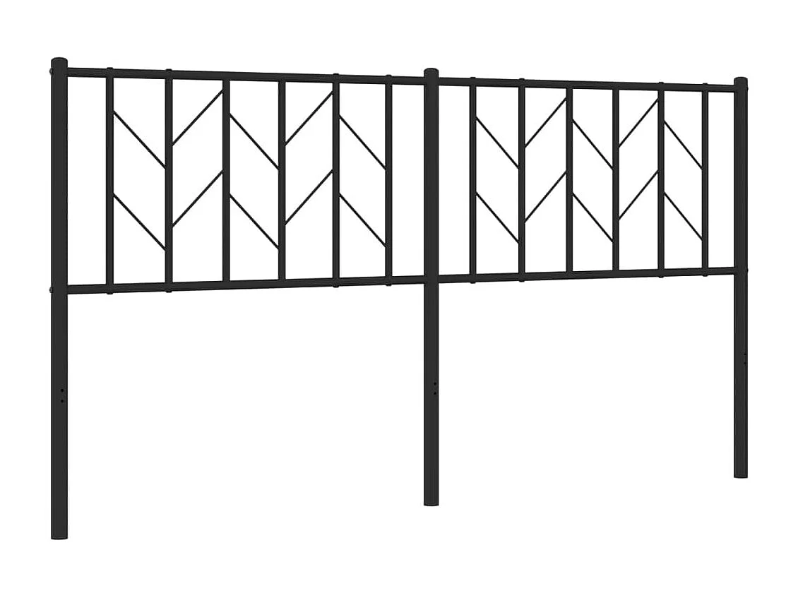 Kopfteil Metall Schwarz 160 cm