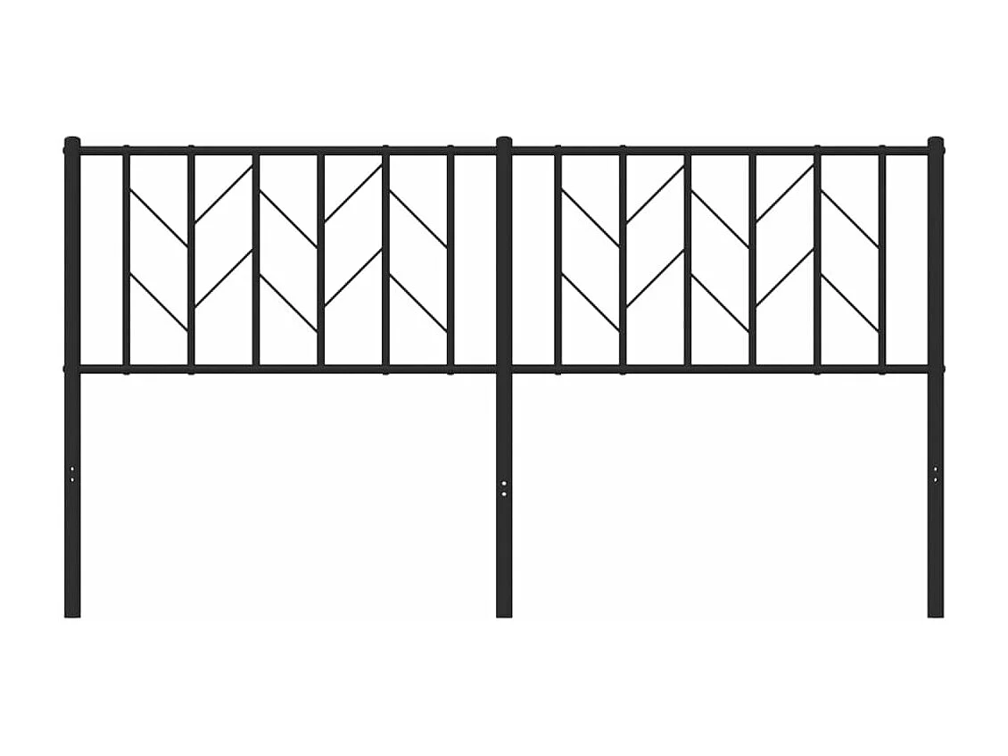Kopfteil Metall Schwarz 160 cm
