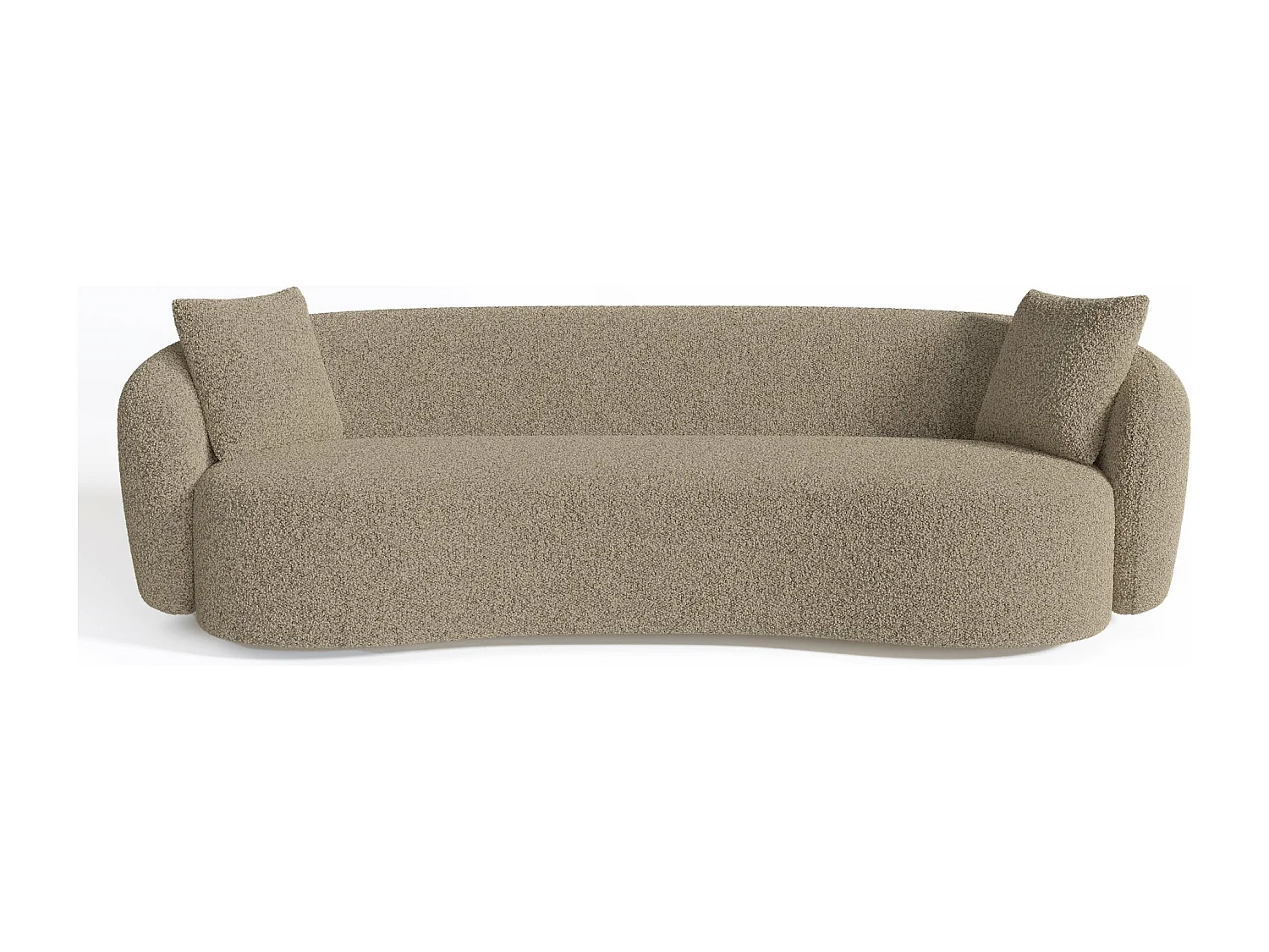 Canapé 3 places bouclette beige 210cm CELINE