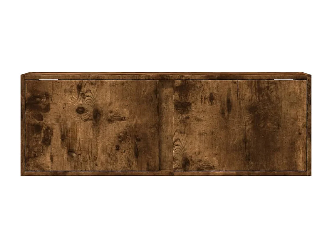 TV-Wandschrank mit LED-Beleuchtung Räuchereiche 100x31x35 cm