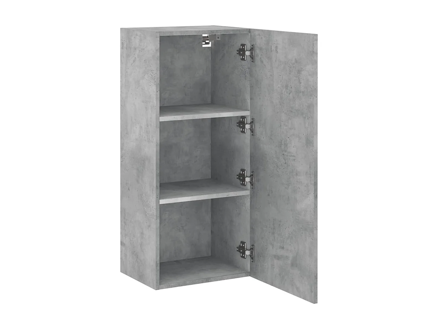 Meuble TV mural gris béton 40,5x30x90 cm bois d'ingénierie