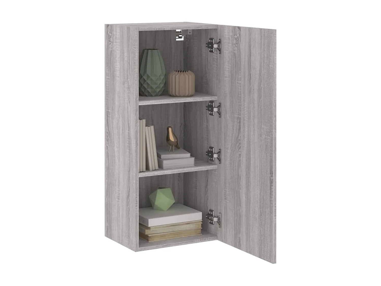 Mobile TV Parete Grigio Sonoma 40,5x30x90 cm Legno Multistrato