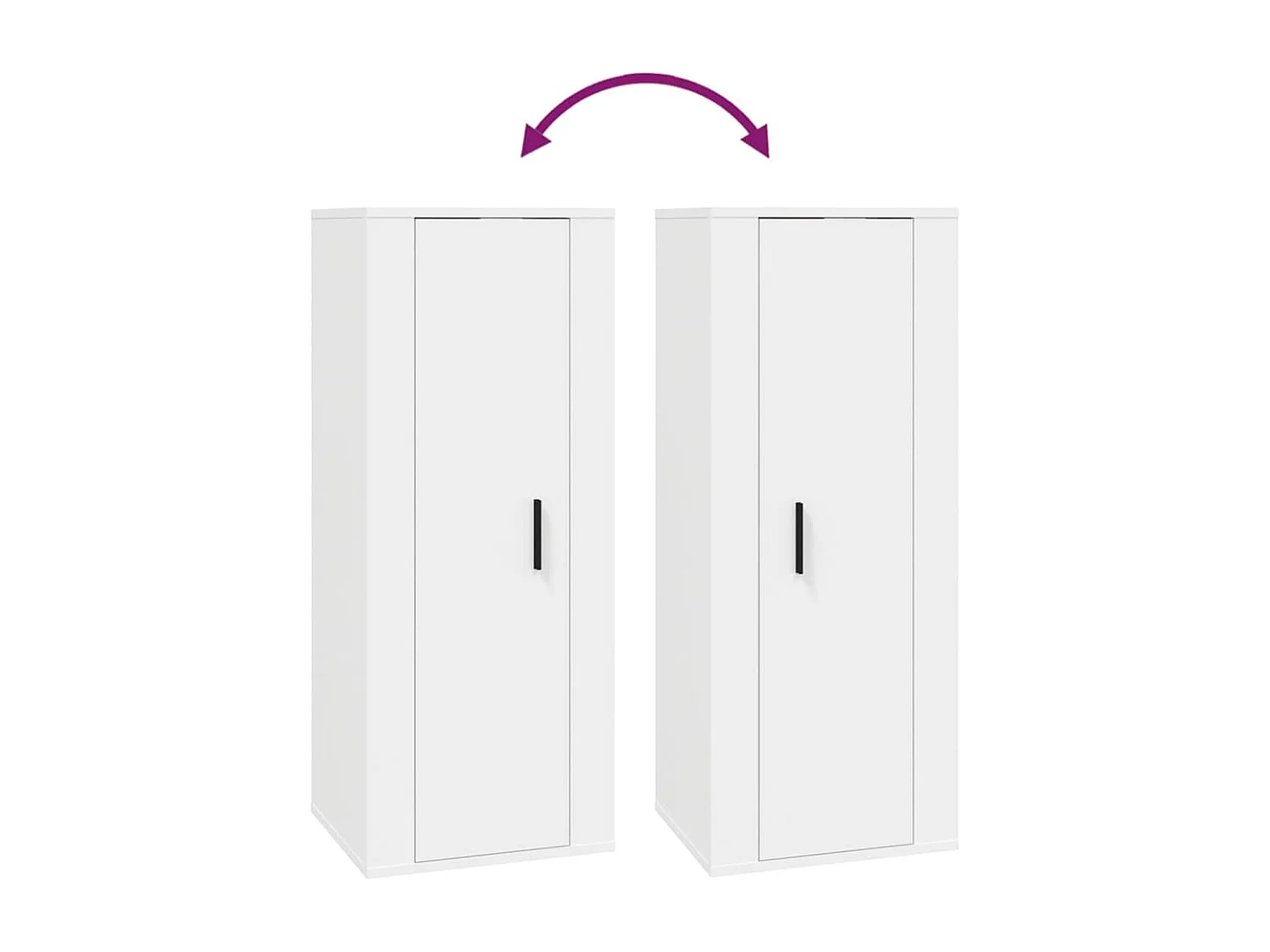 TV-Wandschrank Weiß 40x34,5x100 cm