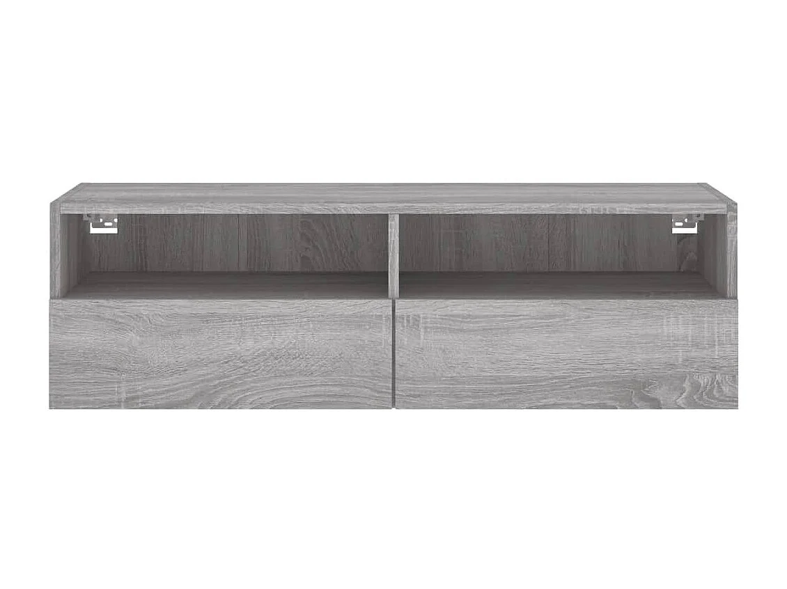 Meuble TV mural sonoma gris 100x30x30 cm bois d'ingénierie